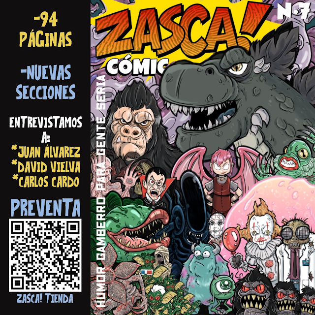 Cubierta zasca monstruos de cine