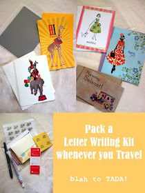 Pack A Letter Writing Kit whenever you travel