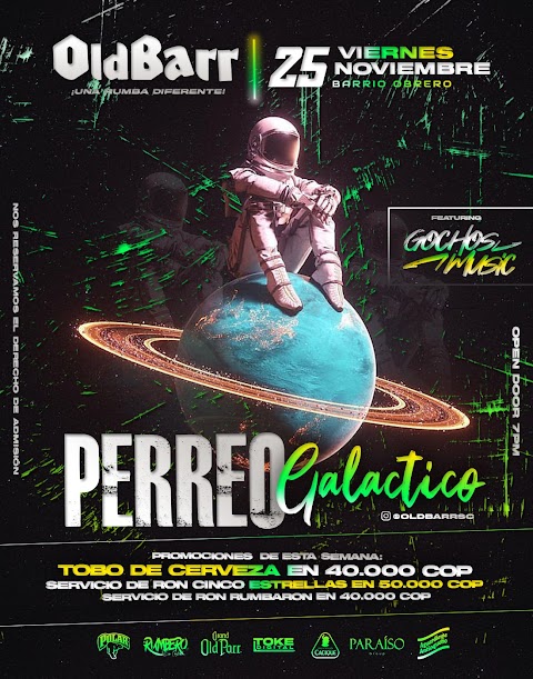 FLYER | Gochos Music - Old Barr / Perreo Galactico