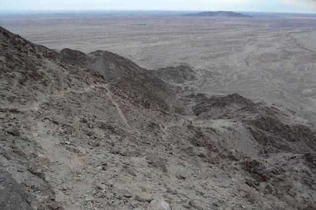 trail along the mountain side