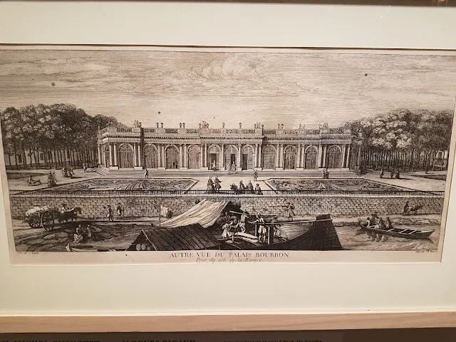 Vue du Palais Bourbon. Côté Seine.