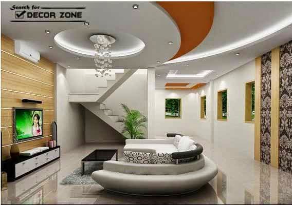 25 Modern POP false ceiling designs for living room  You ...
