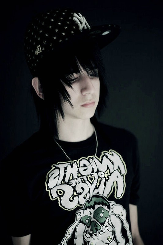 cool emo hairstyle for guys. The most popular emo hairstyles for boys are