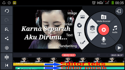 Cara Membuat Video Lirik Lagu dengan KineMaster