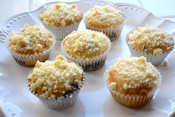 Blueberry Muffins With Streusel Topping