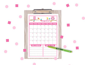 vrolijke kalenders, kalender voor kinderen, bujo kalender, kalender om zelf te printen, print je kalender, kalender per maand, aftelkalender, kalender voor kids, grappige kalender, 2018 kalender, 2018 augustus, augustus 2018