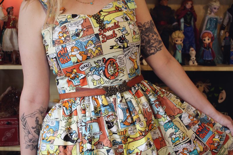 Donald Duck Chip n Dale Disney dress JSK OOTD