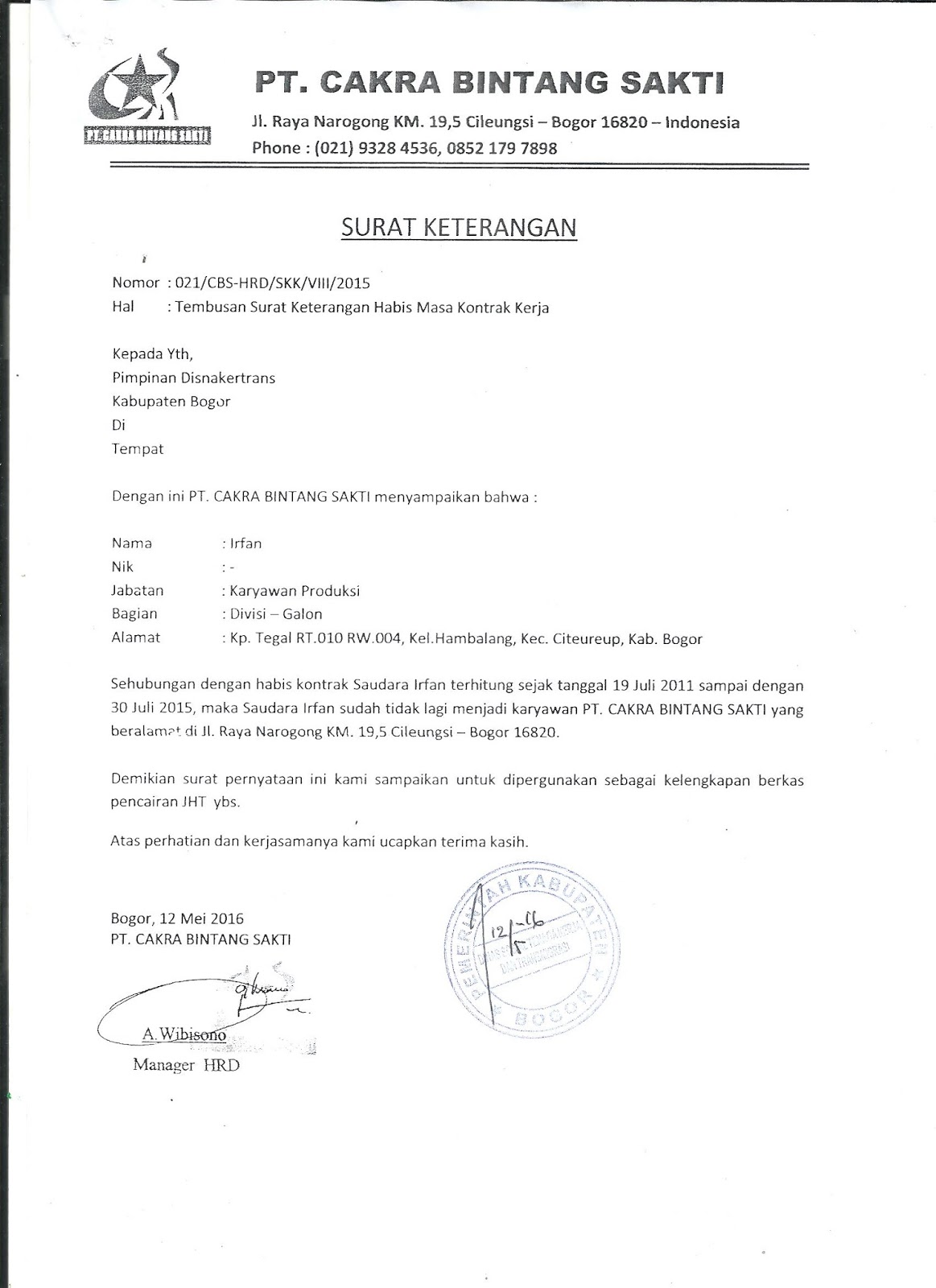 Contoh Surat Pengunduran Diri Kerja - Ndang Kerjo