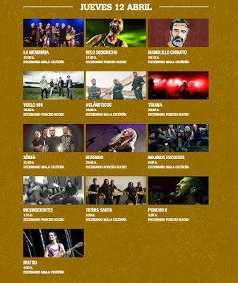 CARTEL EXTREMUSIKA 2018 JUEVES 12 DE ABRIL