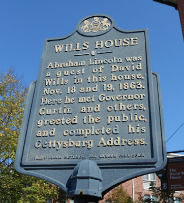 David Wills House in Gettysburg Historical Marker