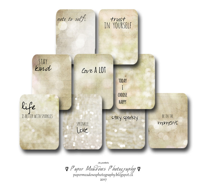 Paper Meadows Photography Blog-Free Printable Planner Cards, Journal Cards, Vision Board Cards