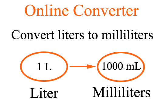 How to calculate liters to milliliters? L to mL conversion calculator