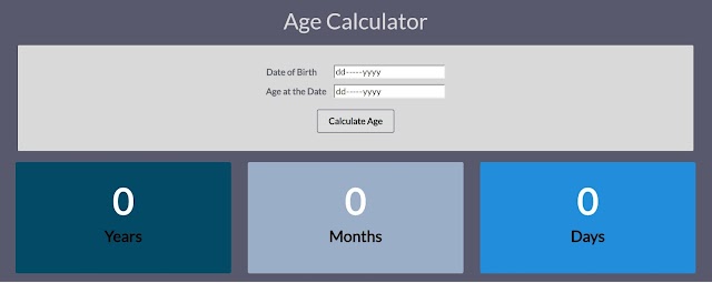 Develop An Age Calculator By Using HTML,CSS And JavaScript