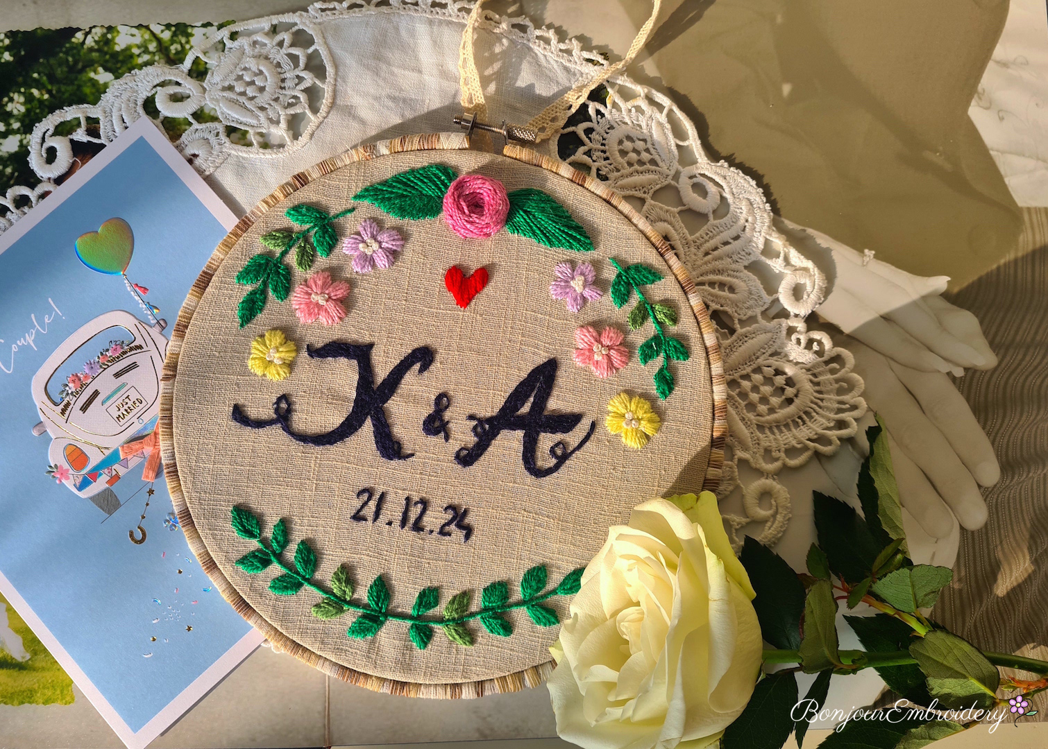 wedding gift hand embroidery wedding gift hand embroidery