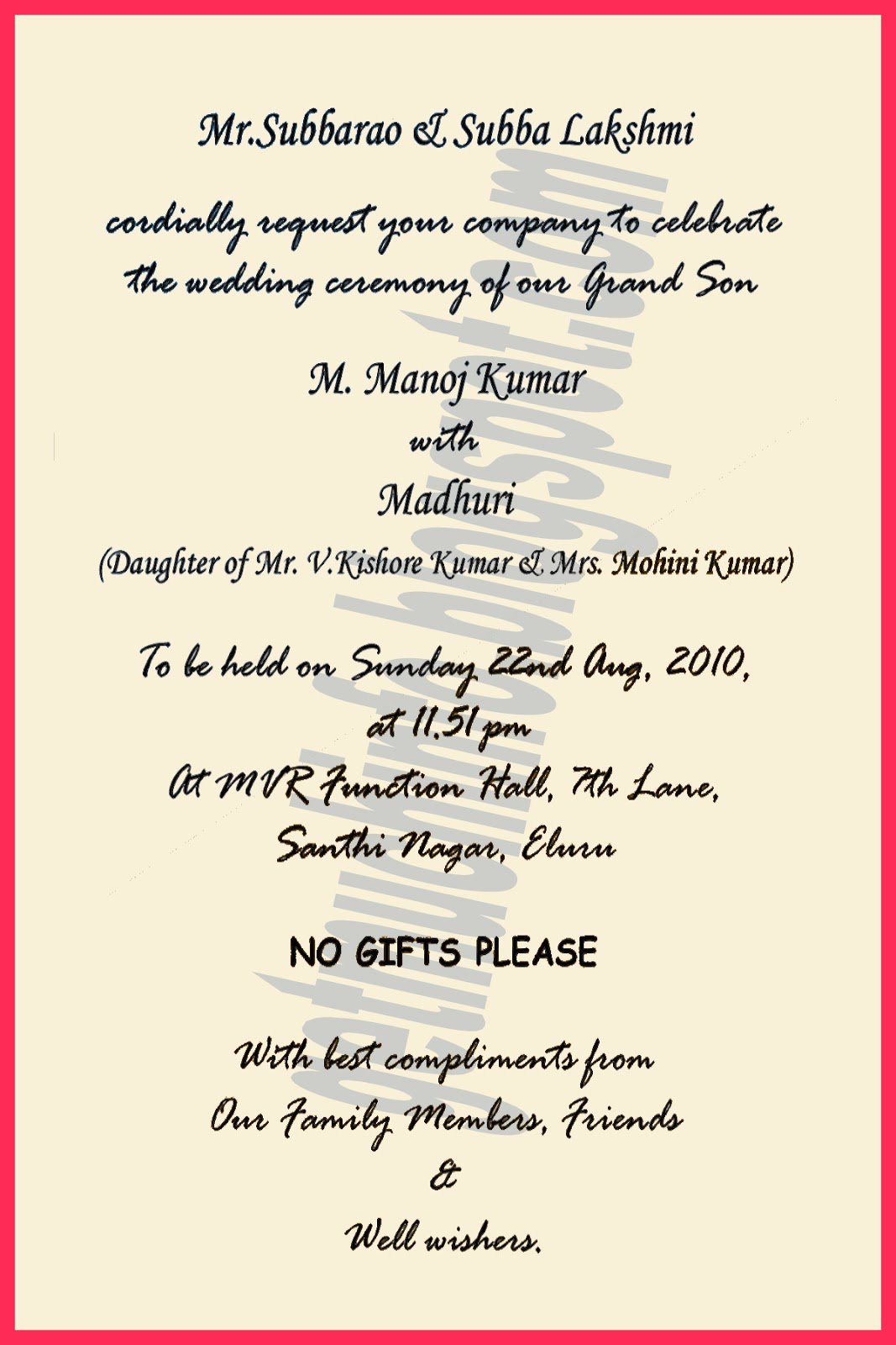 Get Much Information: Indian / Hindu Marriage Invitation ...