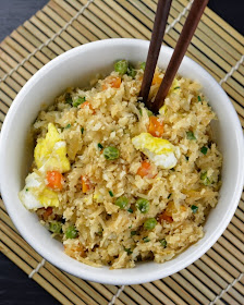 Most Viewed Recipe of the Week | Cauliflower Fried Rice from Flying on Jess Fuel #recipe #sidedish #SecretRecipeClub #cauliflower