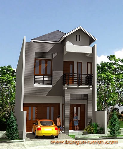 Desain Rumah Minimalis 2 Lantai Type 55 Gambar Foto 