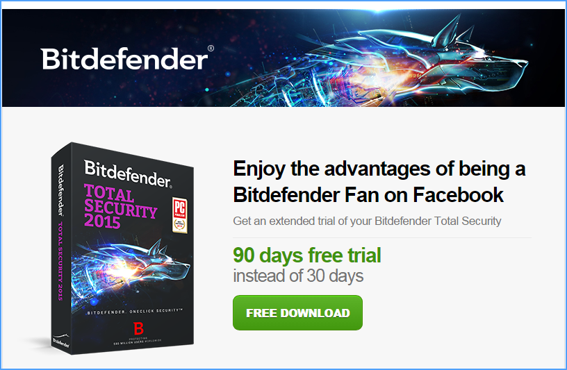 Bitdefender Total Security 2015 Free 90 Days Trial Promo 