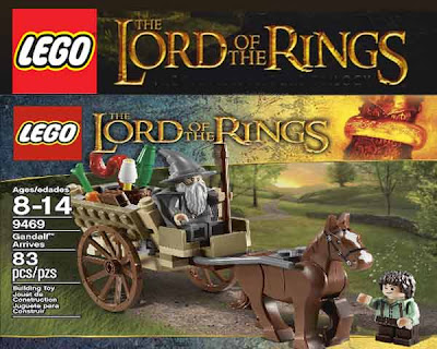 Fellowship of the Ring LEGO 9469 Gandalf Arrives Gandalf the Grey wizard medieval farm cart horse