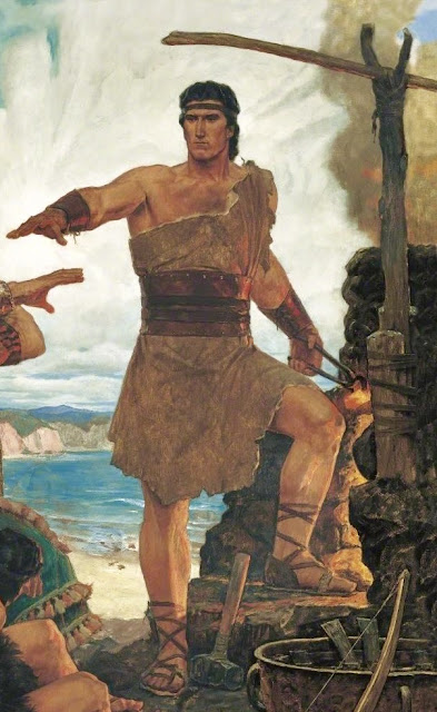 Arnold Friberg, Young Nephi subdues his rebellious brothers