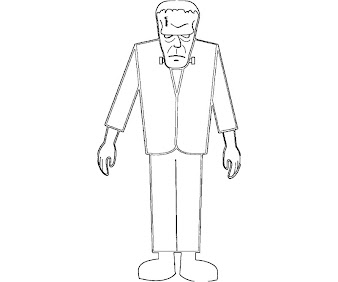 #1 Frankensteins Coloring Page