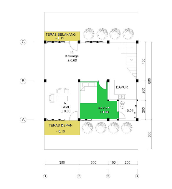 Denah Tangga dan Detail Penulangan Tangga Sederhana - Home 