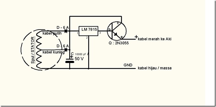 service motor revo 2008 Rangkaian Penyearah DC Kiprok 