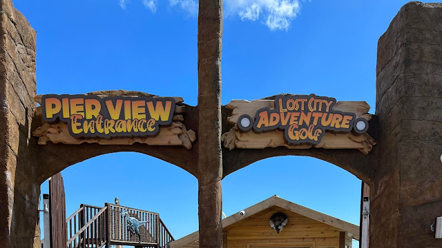 Lost City Adventure Golf on Paignton Pier. Photo by James Trubridge, August 2023