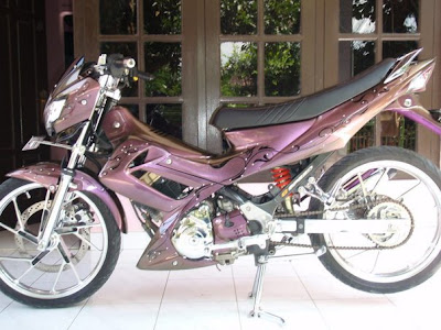 Cat death modification: satria FU bungklon merah