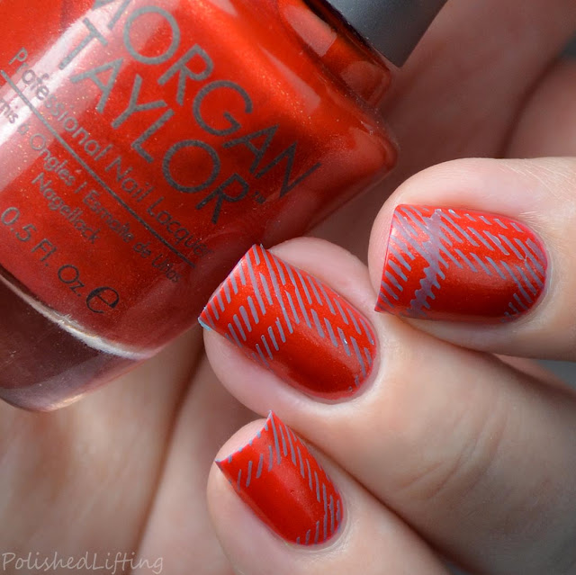 fall flannel inspired nail art