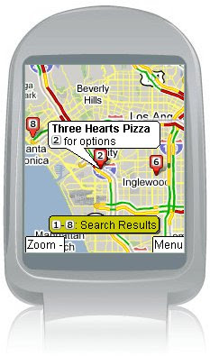 Google Maps on Gphone phone