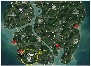 Sahmee pubg map | Dimana Lokasi Tempat Sahmee di PUBG Mobile berada