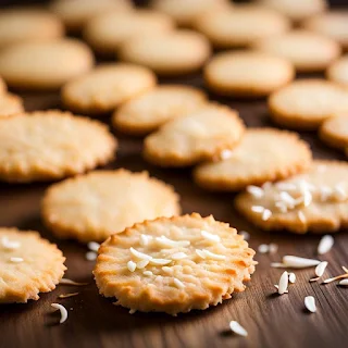 Thin and Crunchy Coconut Biscuits