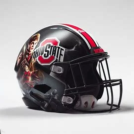 Ohio State Buckeyes Harry Potter Concept Football Helmet