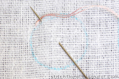 Buttonhole stitch Lesson 3: Filling the shapes