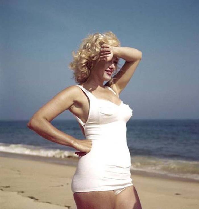 Marilyn Monroe Beach Photoshoot by Sam Shaw