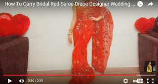 How to wear/drape saree for engagement, marriage, partywear - new 2016