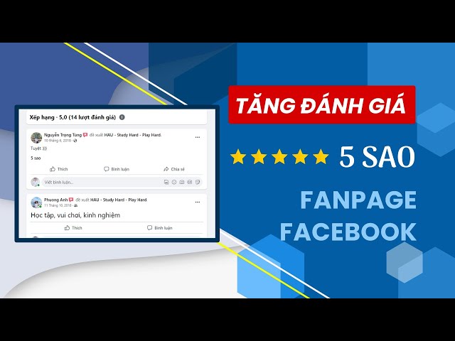 Tăng Đánh Giá 5 Sao Fanpage, Review Fanpage Facebook