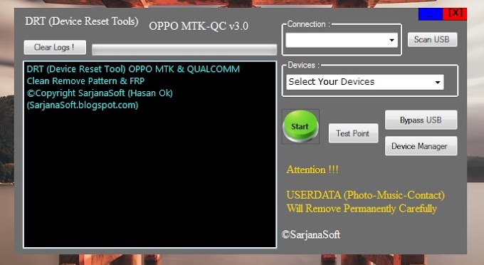 DRT Key -  OPPO MTK & Qualcomm 2022 v3.0 Unlock Pattern/Lupa Pola/FRP/Akun Google