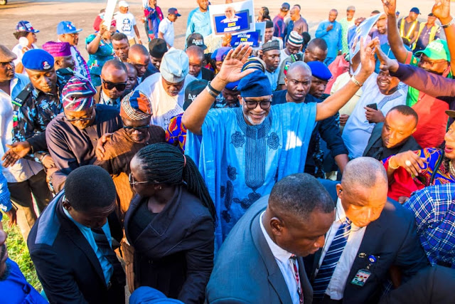 Ondo State Agog As Governor Akeredolu Returns To Akure (Photos)