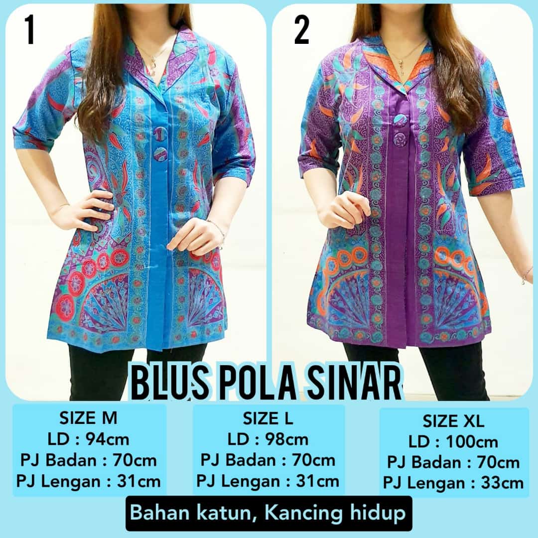 BLUS POLA  SINAR Aneka Batik  Murah