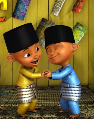 naufalakifmila blogspot com Ucapan raya yang sangat comel 