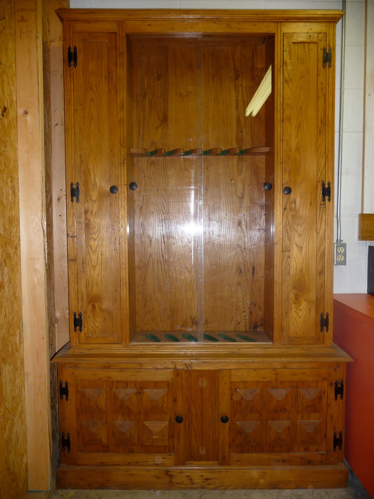 gun cabinet woodworking plans