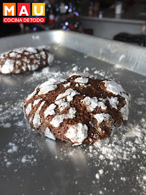 galletas de chocolate craqueladas facil navidad