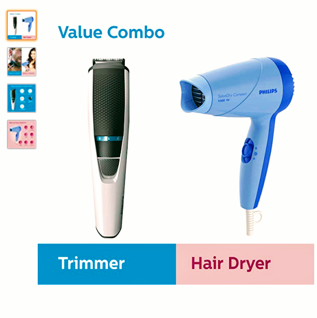 Mens Philips Multi grooming Trimmer & hairdryer Mens - फिलिप्स मल्टी ग्रूमिंग ट्रिमर और हेअर ड्रायर