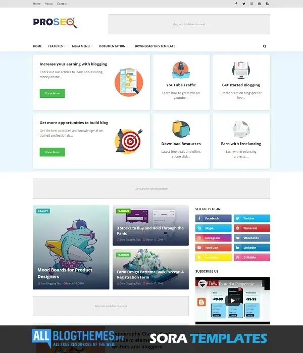 [ProSEO-2] Blogger Template Free Download