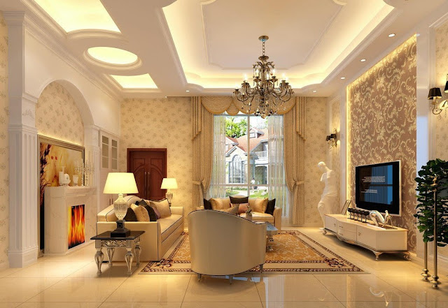 false ceiling designs for living room with lighting