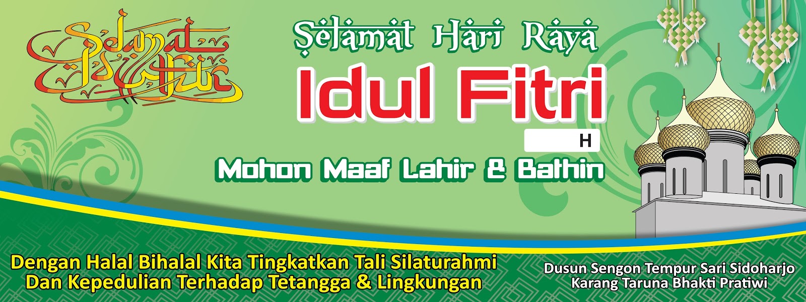 70 Background Banner Idul Fitri Cdr