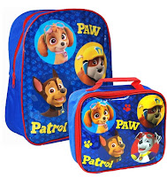 paw patrol back pack & lunch box