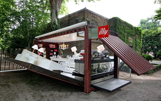 Green Pear Diaries, interiorismo, marketing, Pop Up Store, Illy, The Push Button House